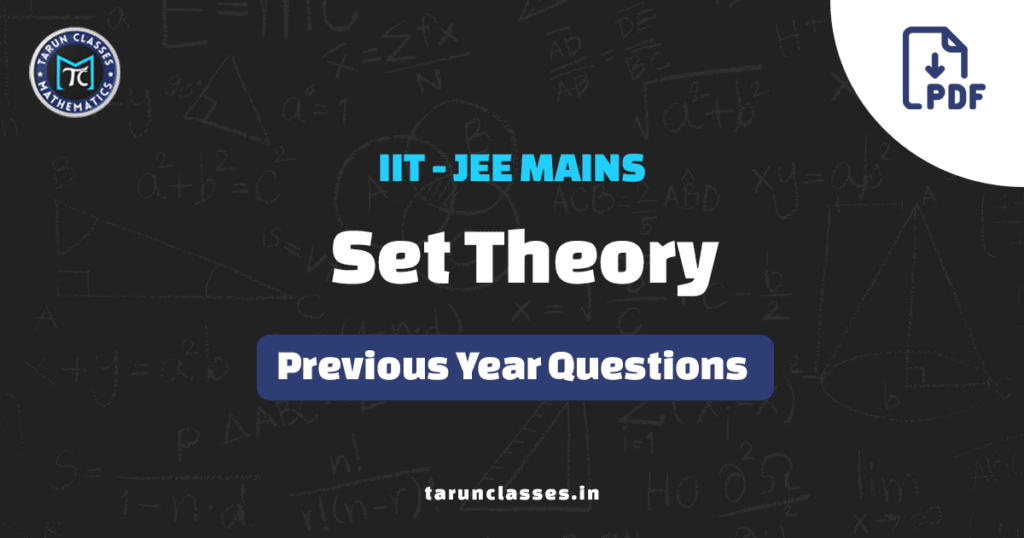 Set Theory JEE Mains Pyqs