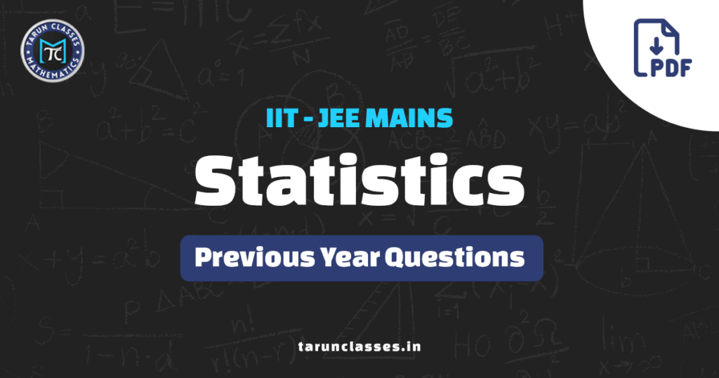 Statistics JEE Mains Pyqs